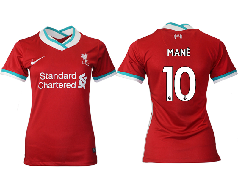 Women 2020-2021 Liverpool home aaa version #10 red Soccer Jerseys